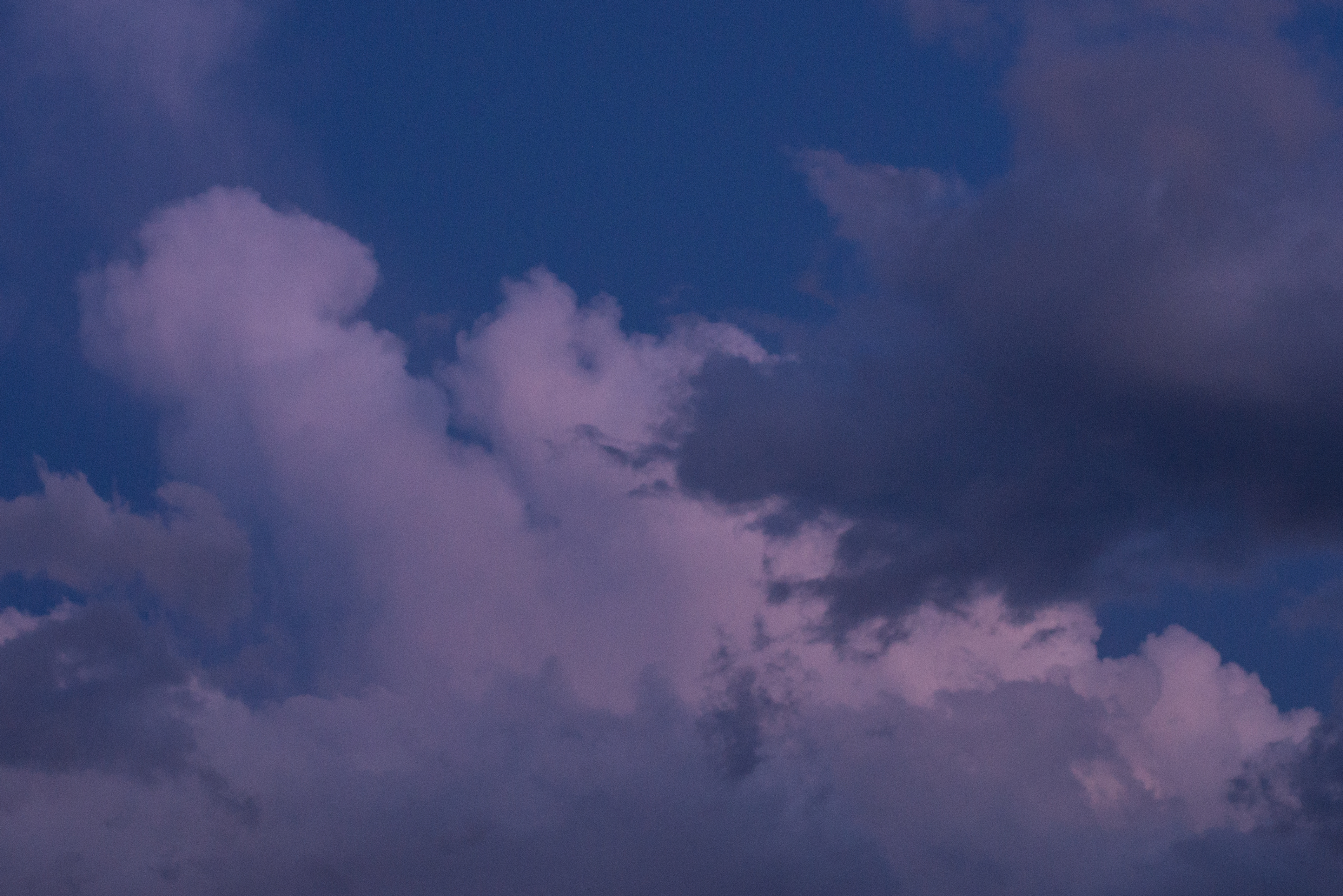 Periwinkle clouds at twilight